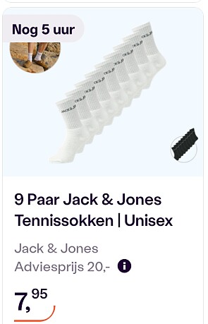 Tot 90% op Jack & Jones