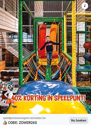 40% korting bij Speelpunt