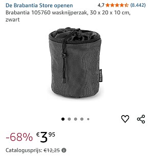 Brabantia wasknijperzak -68%