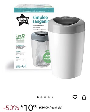 Tommee Tippee Simplee Sangenic luieremmer