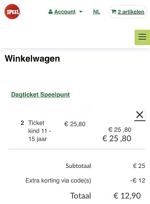 Kortingscode Speelpunt Zwevegem