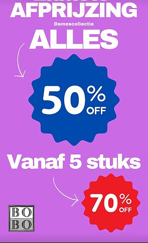 70% korting gehad op keileuke stuks