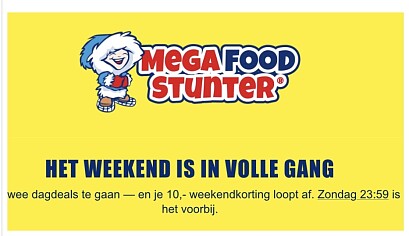 Megafoodstunter -10€