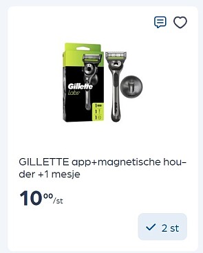 Gillette scheerapparaten aan mooie prijs