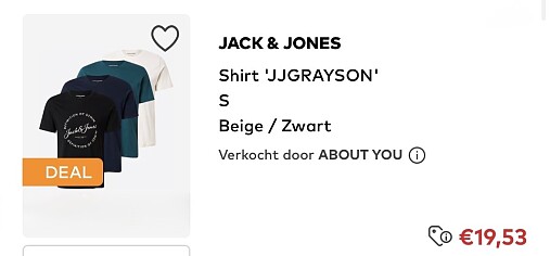4 pack Jack & Jones t-shirts