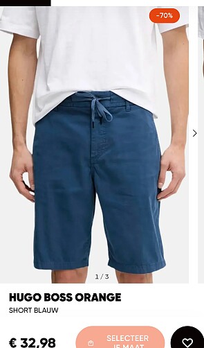 Hugo Boss aan 70% korting