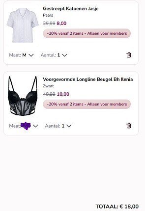 Hunkemöller tot 70% + 20% etra voor leden!