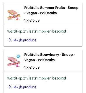 Fruitella koopje