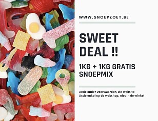 Snoep 1Kg + 1 kg gratis