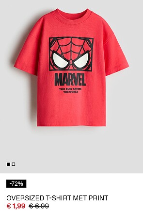 -72% T-shirt spider-man