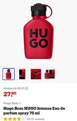 Hugo Boss 75ml parfum