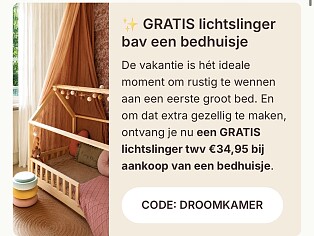 ✨ GRATIS lichtslinger bav een bedhuisje