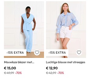 70% korting + -15% extra bij Lola Liza!