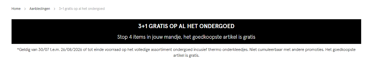 🧡 3+1 gratis op al het ondergoed bij Veritas! 🧡