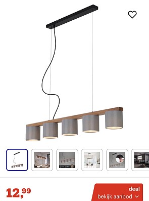 Briloner hanglamp 5-lichts