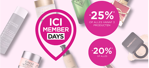 Tot -25% bij ICI Paris XL 🎀 ICI Member Days