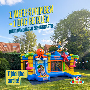 Springkasteel actie ✨ 1 dag betalen, 1 week springen