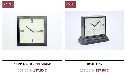 Summer sale -50% bij Flamant