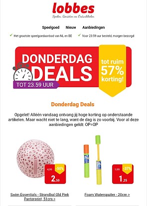 Donderdagdeal Lobbes speelgoed