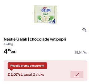 Nestlé Galak chocolade