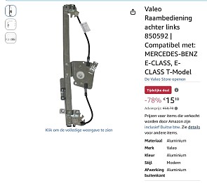Valeo Raambediening achter links -78%