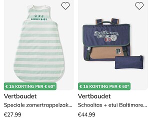 Vertbaudet actie