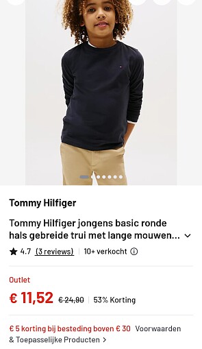Tommy Hilfiger jongenstrui 11,53€