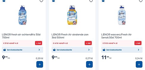 Lenor fresh air in promo