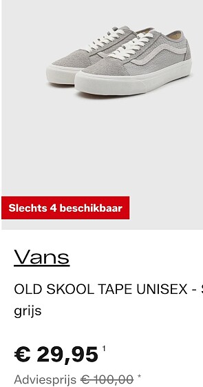 Vans vanaf 19€, petten, hoodies en veel meer