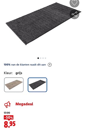 MEGADEAL Lidl 💥 Hoogpolig tapijt voor 8,95€