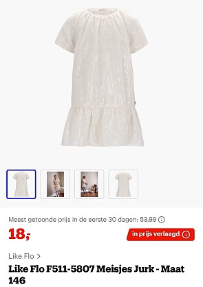 Like Flo meisjes jurk tot -70%