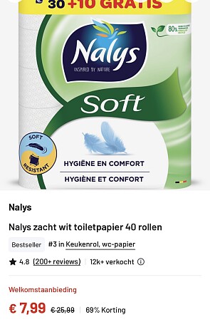 Nalys toiletpapier