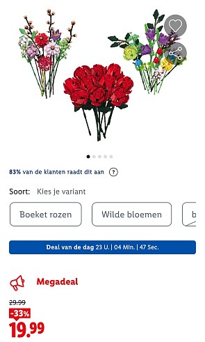 -33% Clippys bloemenboeket