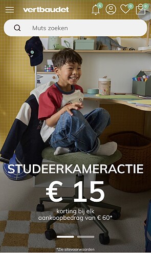 -15 euro bij Vertbaudet