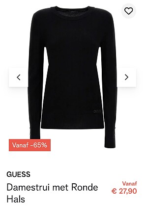 Guess damestrui 27,35€ ipv 80€!