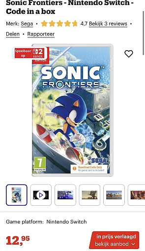 Sonic Frontiers - Nintendo Switch