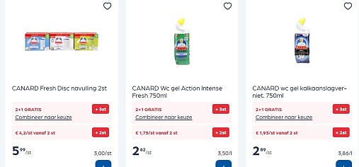 Canard wc producten in promo