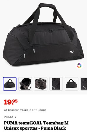 Puma sporttas 19,95€