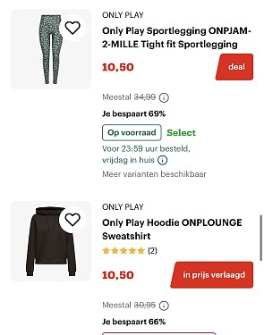 Only Play sportkleding