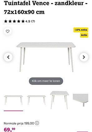Image of tuintafel