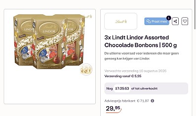 Lindt Lindor Assorted Chocolade Bonbons