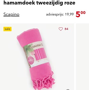 Hamamdoek 🩷 €5,00