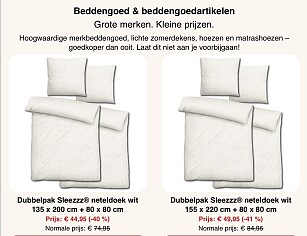 Dubbelpak Sleezzz neteldoek