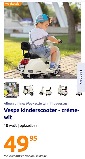 Kinderscooter vespa