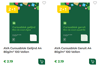 Ava cursusblokken 2+1 gratis ✍🏻