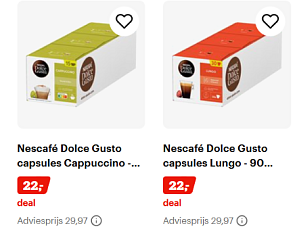dolce gusto 3x30 cups