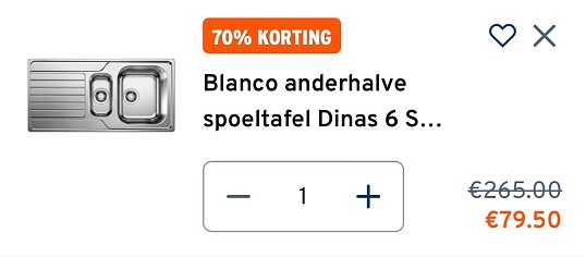 spoeltafel -70%