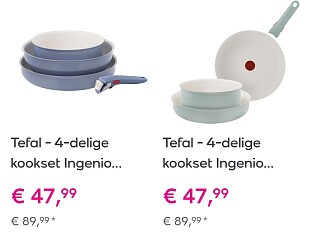 Tefal kooksets voordeligste prijs