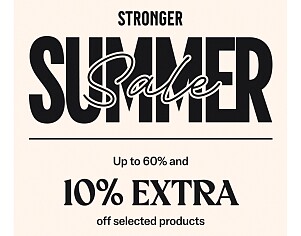 Tot 60% + 10% extra bij STRONGER