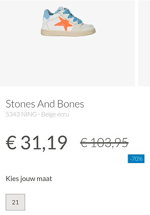 Stones and Bones sneakers maat 21